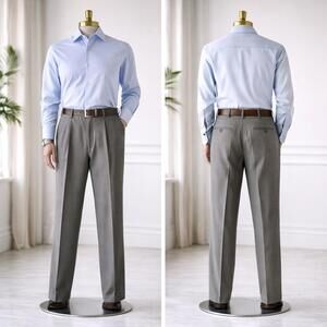 Pierre Cardin Men’s Dress Pants 42x30 Wool Pleated Classic Career Office Slacks